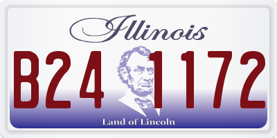 IL license plate B241172