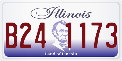IL license plate B241173