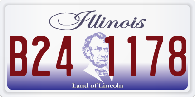 IL license plate B241178