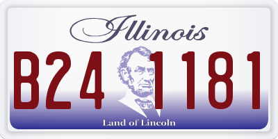 IL license plate B241181