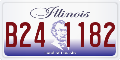 IL license plate B241182