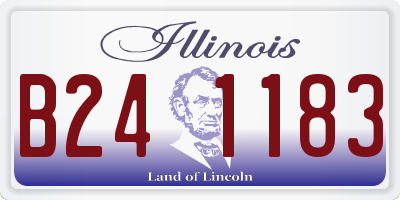 IL license plate B241183