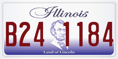 IL license plate B241184