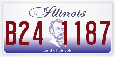 IL license plate B241187