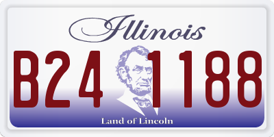 IL license plate B241188