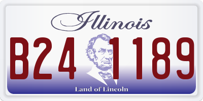 IL license plate B241189