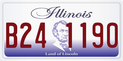 IL license plate B241190