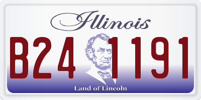 IL license plate B241191