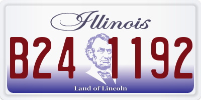 IL license plate B241192
