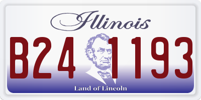 IL license plate B241193