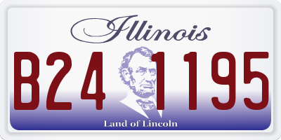 IL license plate B241195