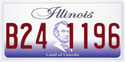IL license plate B241196