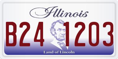 IL license plate B241203