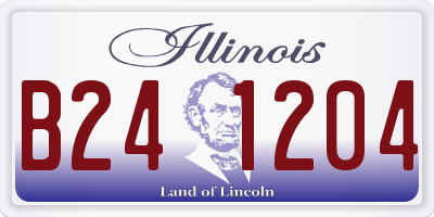IL license plate B241204