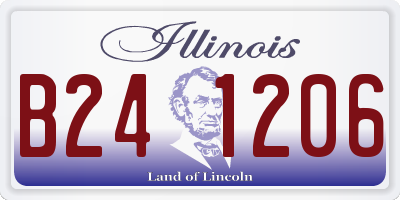 IL license plate B241206