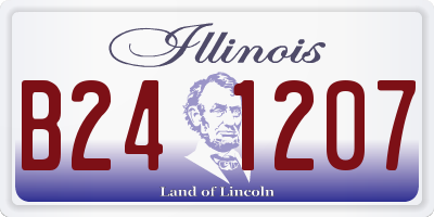 IL license plate B241207