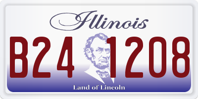 IL license plate B241208