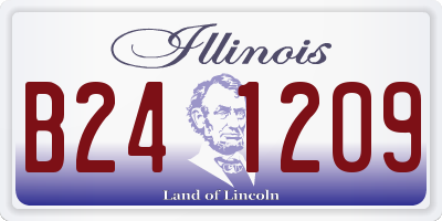IL license plate B241209