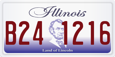 IL license plate B241216