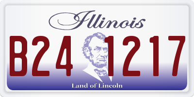 IL license plate B241217