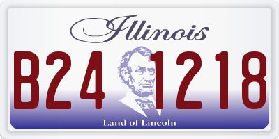 IL license plate B241218