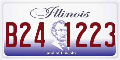 IL license plate B241223