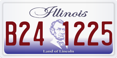 IL license plate B241225