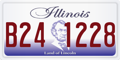 IL license plate B241228