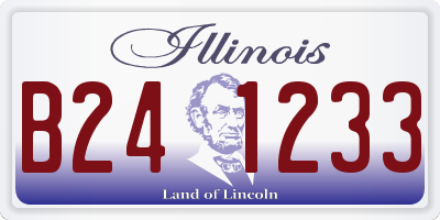 IL license plate B241233