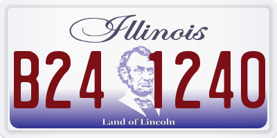 IL license plate B241240