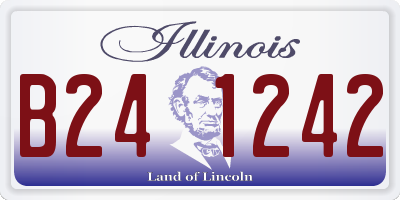 IL license plate B241242
