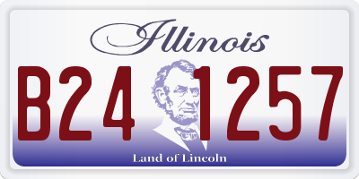 IL license plate B241257