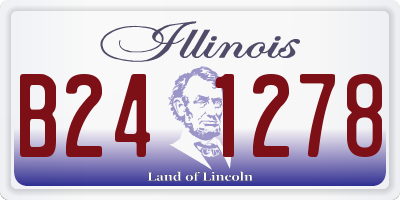 IL license plate B241278