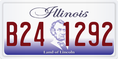 IL license plate B241292