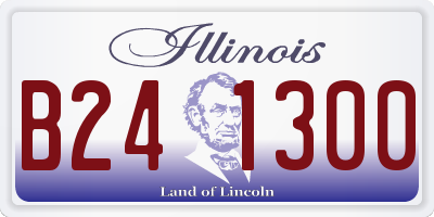IL license plate B241300