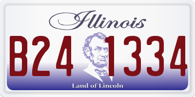 IL license plate B241334
