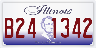 IL license plate B241342