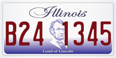 IL license plate B241345