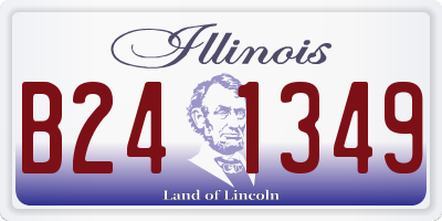 IL license plate B241349
