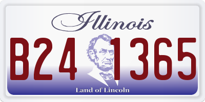 IL license plate B241365