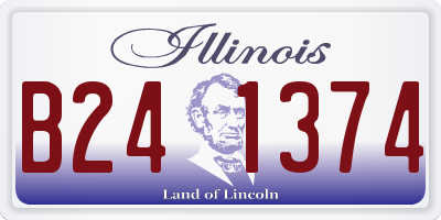 IL license plate B241374