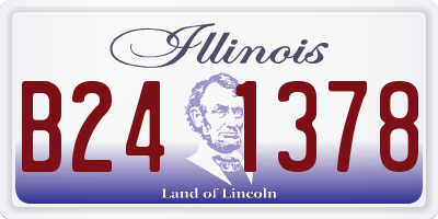 IL license plate B241378