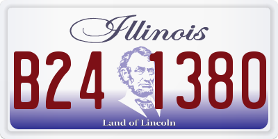 IL license plate B241380
