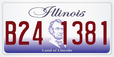 IL license plate B241381