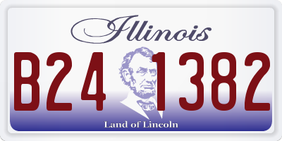IL license plate B241382