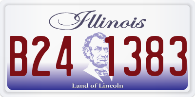 IL license plate B241383