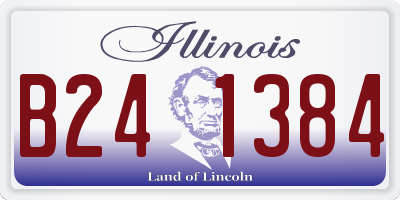 IL license plate B241384