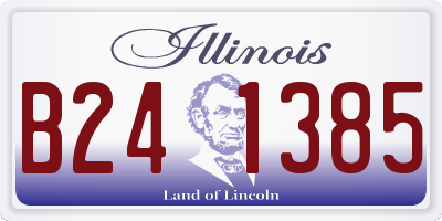 IL license plate B241385