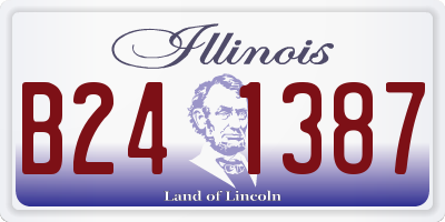 IL license plate B241387