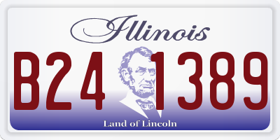 IL license plate B241389